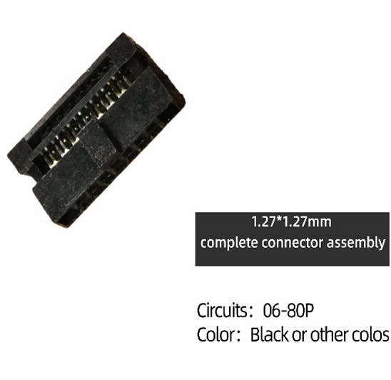 1.27mm x 1.27mm two-piece IDC receptacle connector