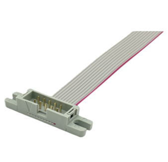 Professional IDC BOX Connector with Mounting Holes and Flat Cable Assembly