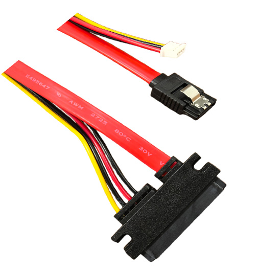 Professional SATA 7+15P data and power combo cable