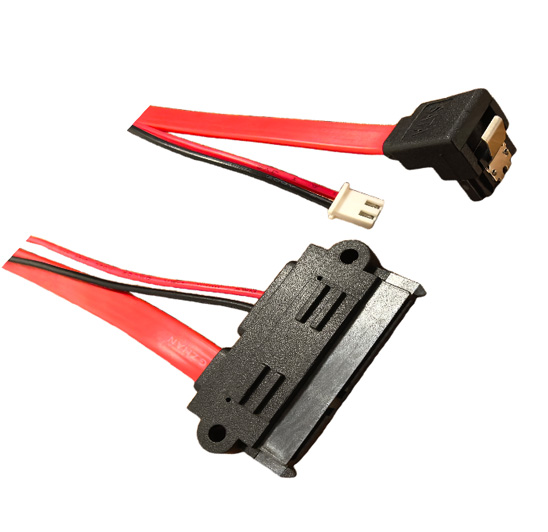 Professional SATA 7+15P Right Angle Fixed Cable