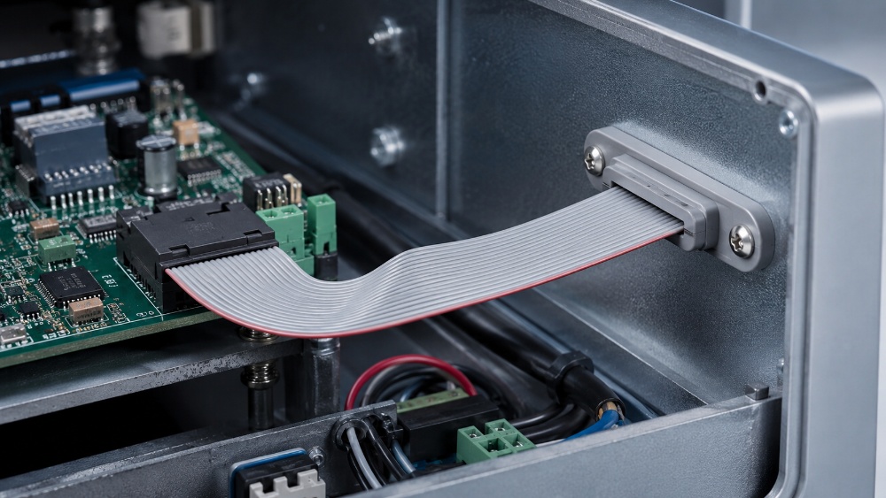 Flat Cable Assemblies for Cleaner Wiring in Compact Electronic Enclosures