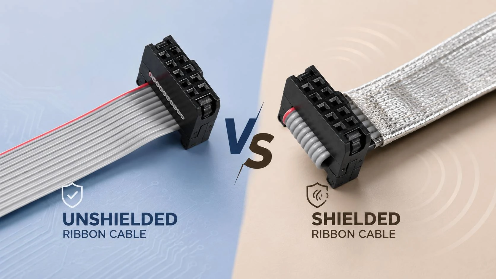 Shielded vs Unshielded Ribbon Cable