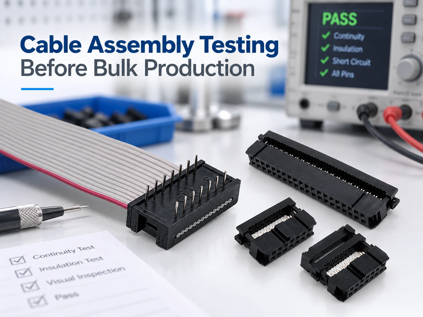 What Should Cable Assembly Testing Prove Before Bulk Production? What Should Cable Assembly Testing Prove Before Bulk Production?